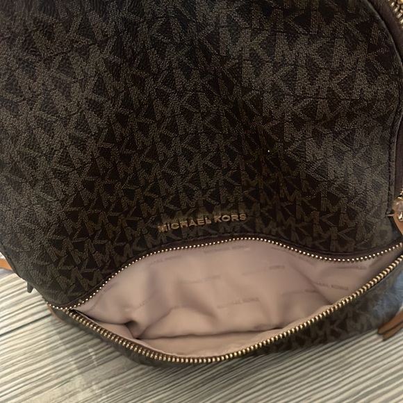 Michael Kors Rhea Zip Medium MK Logo Backpack